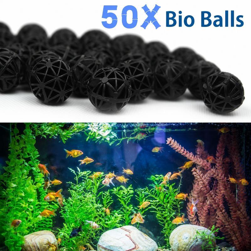 Marine Aquarium - 50 Piezas de Bolas de Filtro