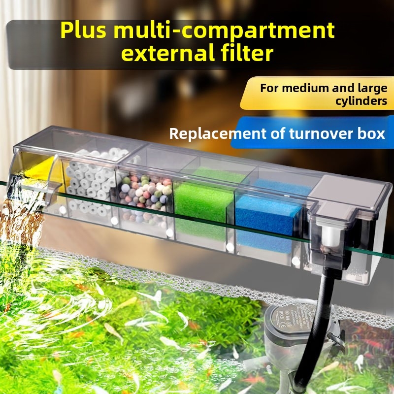 Reef Tank Filter - Filtro Bioquímico Multicámara para Acuario, Cultivo