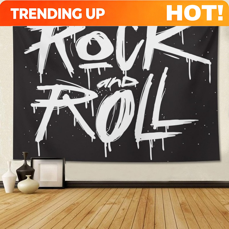 Live Rock - Tapiz Personalizado de Rock & Roll