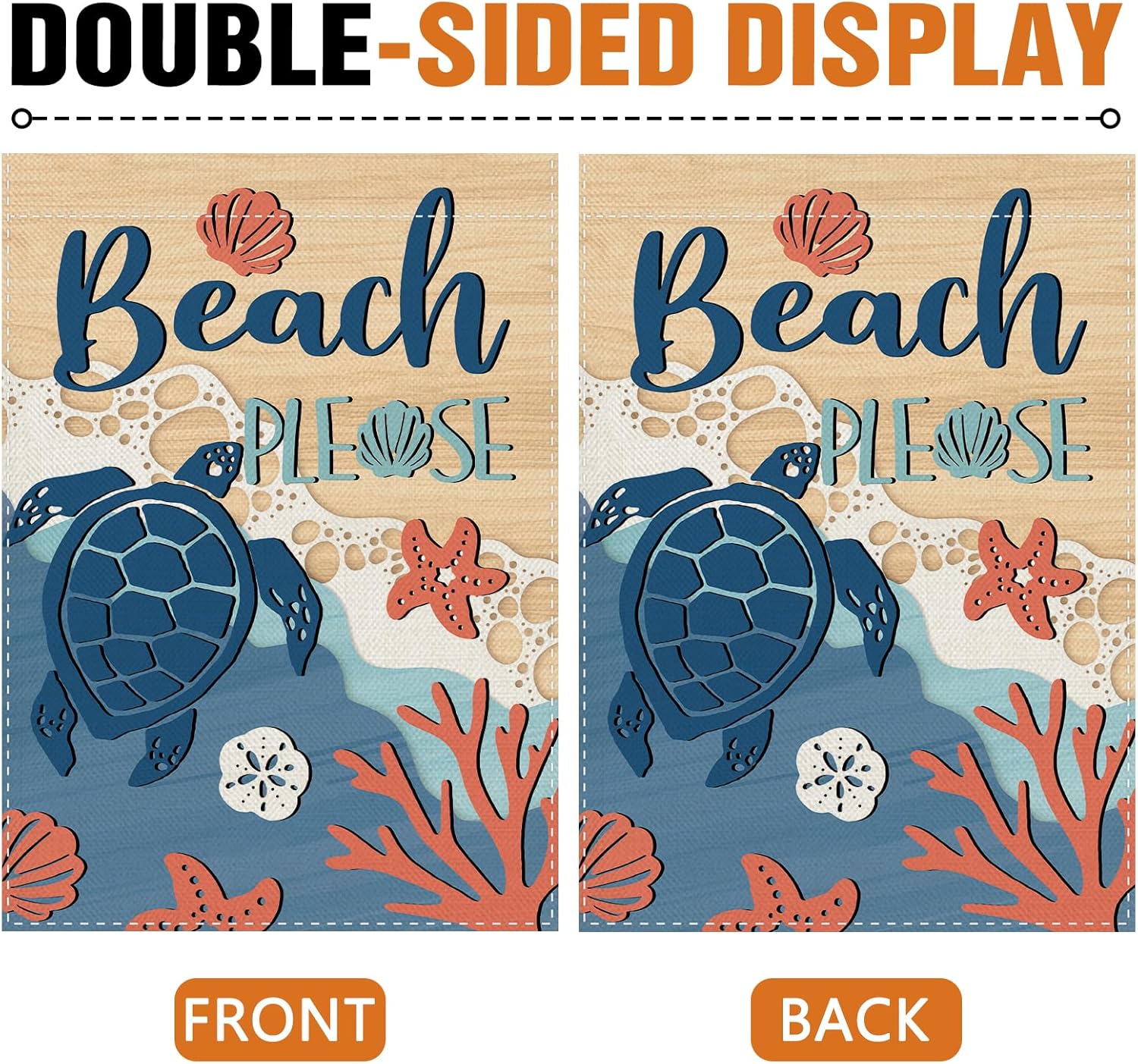 Bandera Decorativa de Playa de - Marine Coral reseña y precio