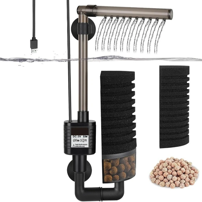 Filtro de acuario silencioso,  - Saltwater Tank reseña y precio