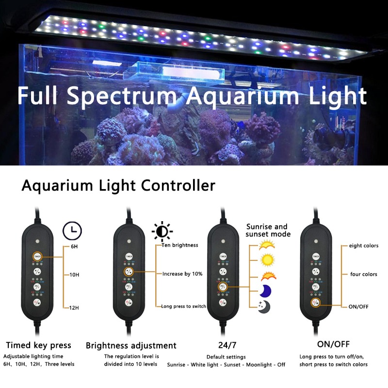 Lámpara LED para Acuario de Es - Reef Aquarium reseña y precio