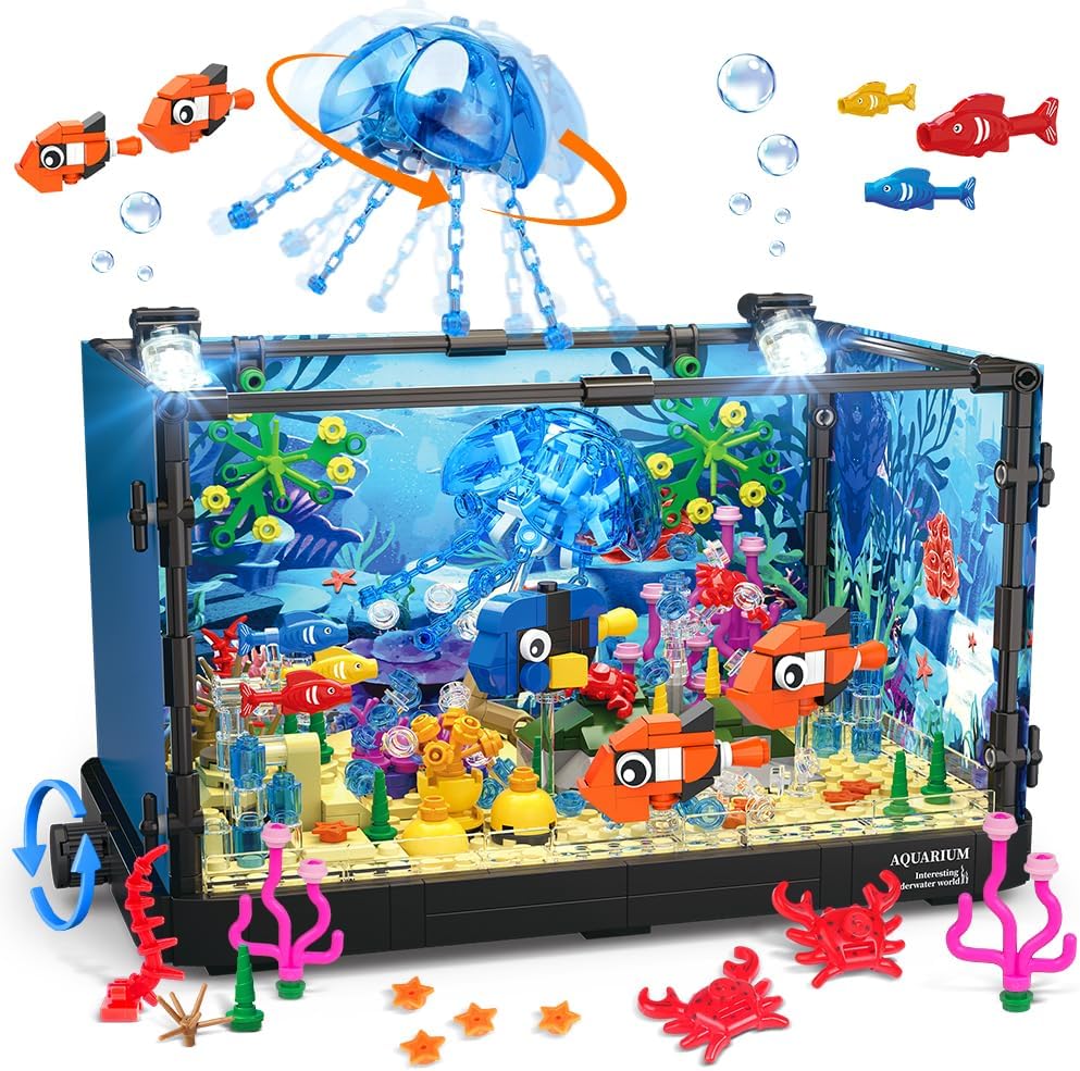 Juego de bloques para pecera c - Marine Aquarium Cube reseña y precio