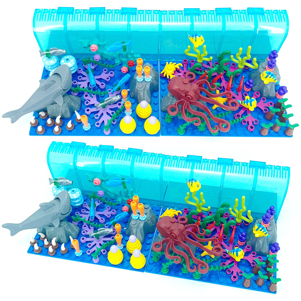 Compatible con bloques de cons - Aquarium Marine World reseña y precio