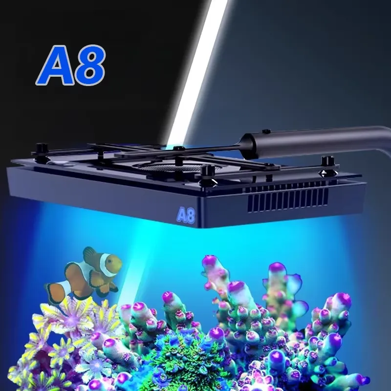 Lámpara LED Marina A8SE II Max - Reef Aquarium reseña y precio